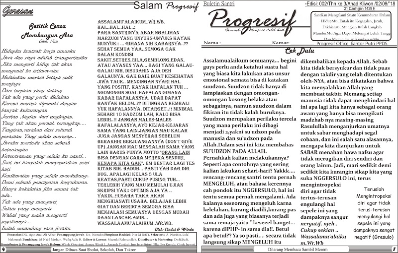 Edisi 2 Buletin Progresif